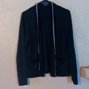 Black chain trimmed duster